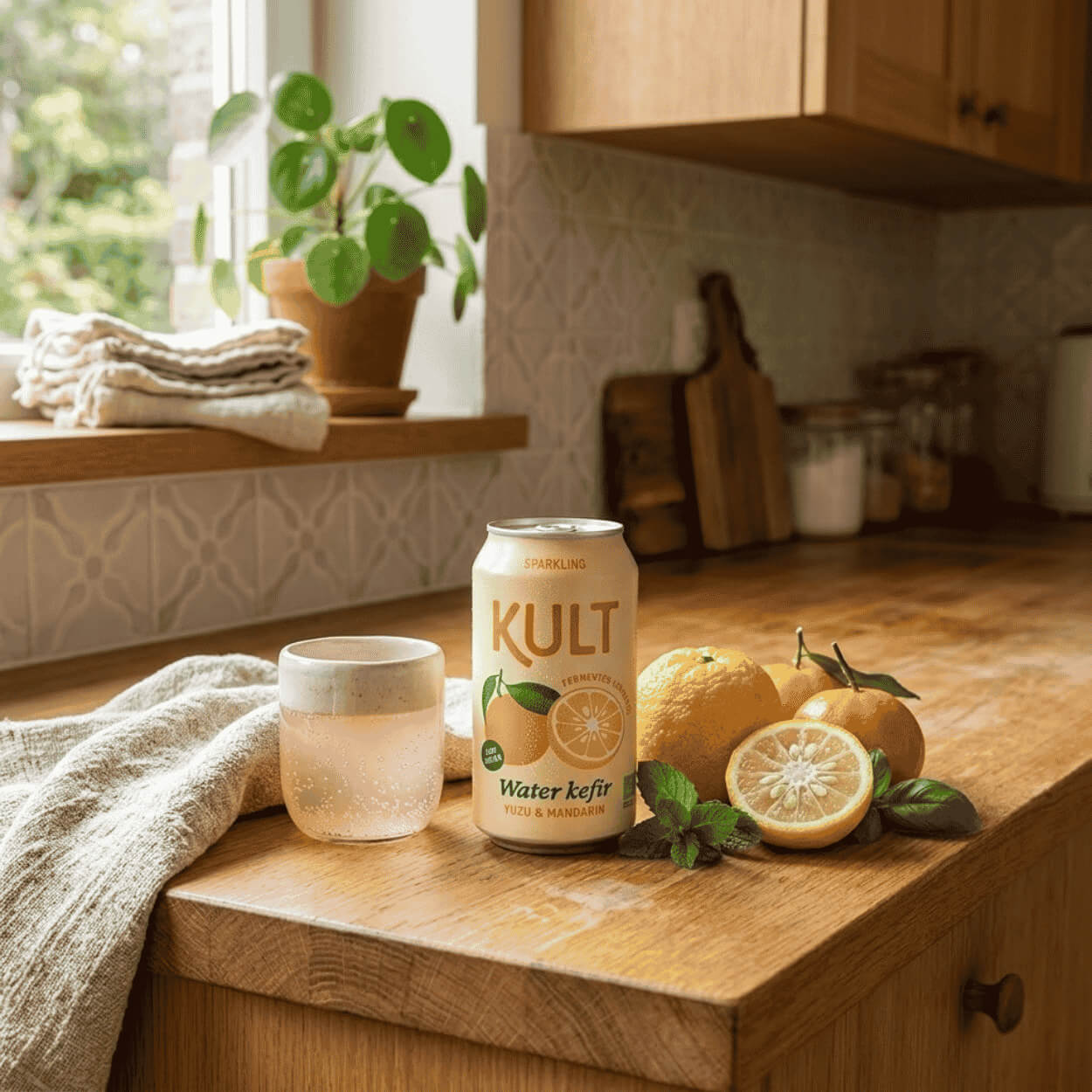 Kult Kefir fermentovane nealko, limonada, nizky podil cukru, postbiotika